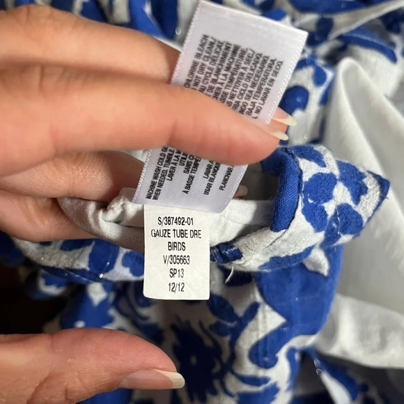 FREE Strapless Gauze Tube Dress Birds - Picture 5 of 11